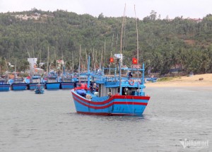 Tàu cá hoạt động trên biển (Ảnh minh họa: Diễm Phúc)