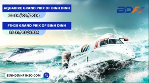 Giải đua thuyền máy nhà nghề quốc tế - Grand Prix of Binh Dinh sẽ được tổ chức vào cuối tháng 3 tại Bình Định