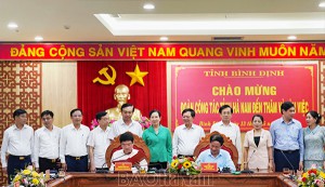 Hà Nam và Bình Định trao đổi kinh nghiệm về thu hút đầu tư, phát triển du lịch