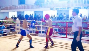 Hơn 500 VĐV tham gia giải vô địch kickboxing trẻ toàn quốc tại Bình Định