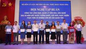 Bế mạc Hội nghị tập huấn lý luận, phê bình văn học, nghệ thuật năm 2024
