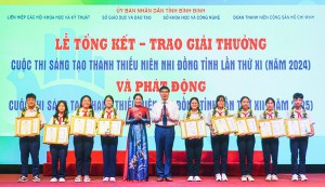Đưa 9 giải pháp xuất sắc do học sinh Bình Định nghiên cứu dự thi toàn quốc