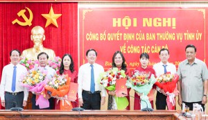 Công bố quyết định của Ban Thường vụ Tỉnh ủy Bình Định về công tác cán bộ