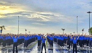 3.000 thanh niên đồng diễn chào mừng Đại hội Hội LHTN Việt Nam tỉnh Bình Định