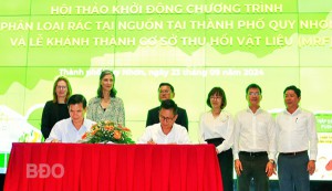 Khởi động chương trình phân loại rác tại nguồn ở TP Quy Nhơn