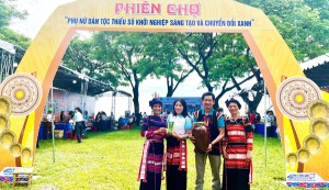 Bình Định: Phiên chợ “Phụ nữ dân tộc thiểu số khởi nghiệp sáng tạo và chuyển đổi xanh”